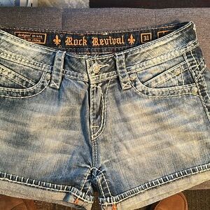 Rock Revival Light Blue Jean Shorts